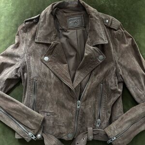 BlankNYC Suede Moto Jacket